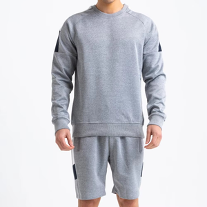 Gran oferta, conjunto doble de manga larga de alta calidad y cómodo para hombre, venta al por mayor, ropa deportiva informal de verano, conjunto doble de ropa deportiva - Product Image 1