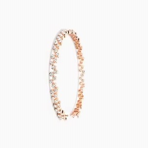 Hip Hop Women's <b>Tennis</b> for <b>Bracelet</b> 925 Silver Moissanite Diamond 3mm 4mm <b>Fashion</b> Cuff Jewelry - Product Image 2