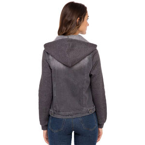 Custom <b>Light</b> <b>Blue</b> Denim <b>Jean</b> Jacket for <b>Women</b> Premium Quality Warm Winter Comfortable Jackets for <b>Women</b> Varsity Jacket - Product Image 4