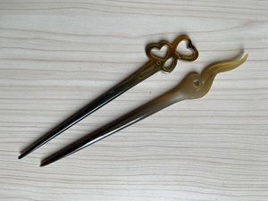 CLIQUEZ À LA MAIN POLI CORNE DE BUFFALO ACCESSOIRES DE CHEVEUX Fourche À Cheveux Bâton Barrettes Clips pour Bijoux Matiss Coiffure - Product Image 4