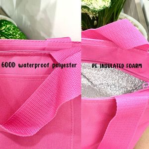 Sac isotherme en polyester imperméable au meilleur prix pour transporter des aliments à l'extérieur du déjeuner avec taille 33x12x20 cm Fabriqué au Vietnam - Product Image 6