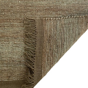 พรมปอกระเจาถักแบบแฮนด์เมดสไตล์อินเดียที่ทันสมัยถักทอแบบแบนสำหรับการใช้งานหลายห้องหรือประตู - Product Image 2