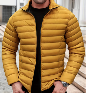 Veste d'hiver de luxe pour hommes Manteau long à capuche imperméable en duvet de canard blanc de luxe épais et chaud avec logo personnalisé - Product Image 1