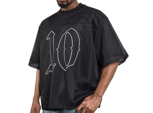 Người đàn ông của tùy chỉnh Boxy T-Shirt nhanh khô & thoáng khí 100% cotton cổ điển phong cách quá khổ bóng đá/bóng rổ/Lưới bóng đá Jersey - Product Image 6