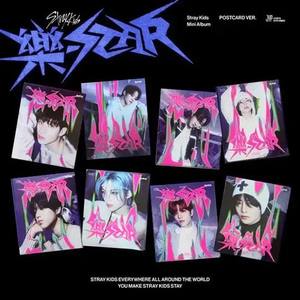 Lot de cartes postales K-POP Stray Kids [Music-STAR] 8ème mini-album JYP, 8 cartes postales, CD aléatoire, photocard, officiel scellé - Product Image 5