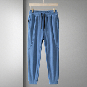 กางเกงวิ่งออกกำลังกายผ้าคอตตอน100% สำหรับผู้ชายกางเกงขาตรงสไตล์กีฬาลำลองระบายอากาศได้ดีโลโก้ตามสั่ง - Product Image 4