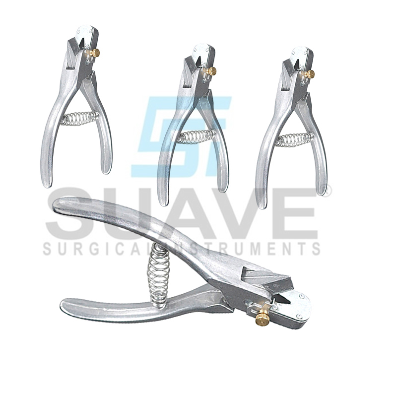 Alicates para etiquetas de oreja, alicates de marcado para ganado, ovejas y otros animales, alicates para orejas, instrumento veterinario de SUAVE SURGICAL INSTRUMENTS