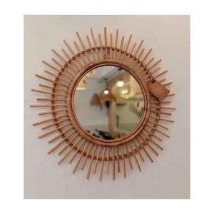 Spécialisé dans les miroirs décoratifs de style vintage de haute qualité Miroirs muraux en rotin et bambou Miroirs de table ronds pour la décoration intérieure - Product Image 1