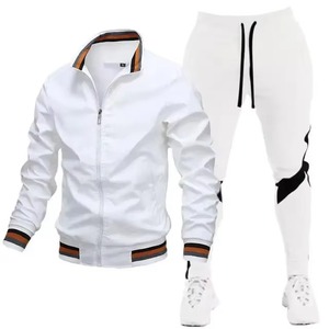 Man Summer Sportswear Customized Adults New Design Track Suit Custom logo Made <b>Plain</b> <b>Tracksuits</b> Men Slim Fit <b>Tracksuit</b> - Product Image 4