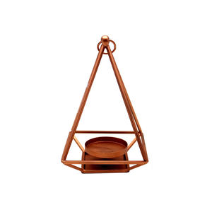 Décoration de maison couleur marron décoratif en forme de diamant chauffe-plat porte-bougie votive pot personnalisé - Product Image 6