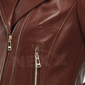 MOQ bajo Chaqueta de cuero para mujer Nueva llegada Chaqueta de cuero para mujer de alta calidad - Product Image 6