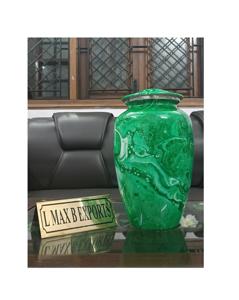 Urna de cremación conmemorativa de aluminio de último diseño indio con estilo para adultos de calidad superior, suministros funerarios, novedad - Product Image 6