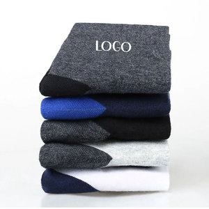 Comprar al por mayor OEM servicio de diseñador de moda grueso Terry transpirable autocalentable calcetines de algodón logotipo personalizado hombres calcetines deportivos - Product Image 2