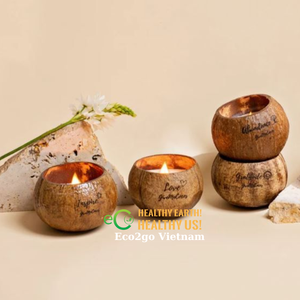 ชามเทียนมะพร้าวทำจาก2025ออร์แกนิกชามมะพร้าวพร้อมเทียนกะลามะพร้าวสำหรับทำเทียนในเวียดนาม - Product Image 6