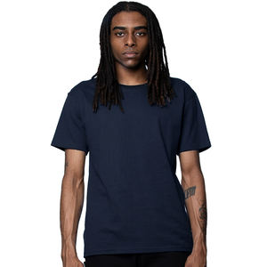 T-shirt unisexe à manches courtes en poly coton à col ras du cou pour adulte T-shirts unisexe avec logo personnalisé - Product Image 1