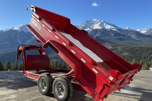 USED Gooseneck Dump Trailer 81.5"x14' -Hydraulic Jack -Aluminum Ramps -<b>Tarp</b> 16k - Product Image 3