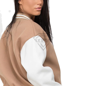Chaqueta Universitaria para Mujer OEM, Chaqueta Universitaria de Invierno Premium Estilo Béisbol, Chaquetas Universitarias Transpirables Personalizadas para Mujer - Product Image 6