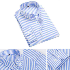 <b>men's</b> <b>shirts</b> New Design Fashionable <b>Men</b> Long Sleeve Retro Striped <b>Shirt</b> Button up Grandad Casual Dress <b>Shirts</b> Tops <b>Men</b> OEM - Product Image 5