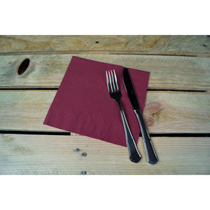 Serviettes en papier bordeaux 40x40cm 2 plis 50 pièces 24 paquets B2B - Product Image 1