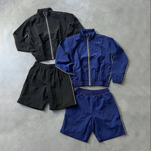 OEM survêtement coupe-vent en nylon de haute qualité personnalisé logo de broderie imprimé pour l'hiver avec passepoil réfléchissant - Product Image 4