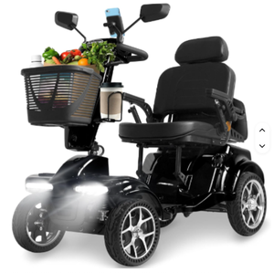 Capacité de mobilité à 4 roues, tout-terrain, portable, pliable, siège en mousse à mémoire de forme - Product Image 1