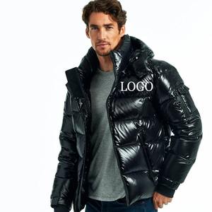 Wholesale New Style Winter Puffer Jacket for Men Custom Logo Causal Men Down <b>Coat</b> Warm Thick Hoodies Shiny Puffer Jacket - Product Image 1