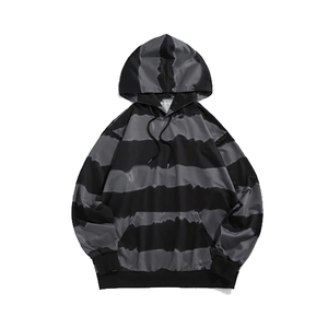 Moda Lavado ácido Unisex Sudaderas con capucha para mujer Diseño desgastado Oversize Drop Shoulder Mezcla de algodón en blanco Sudaderas con capucha para mujer - Product Image 4