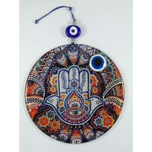 Adorno de pared de vidrio de 16x16 cm, herramienta de torneado artesanal para diseño de interiores - Product Image 1