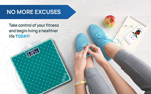 เครื่องชั่งน้ำหนักดิจิตอลส่วนบุคคลกันลื่นน้ำหนัก180กก. สีน้ำเงินเขียว - Product Image 4