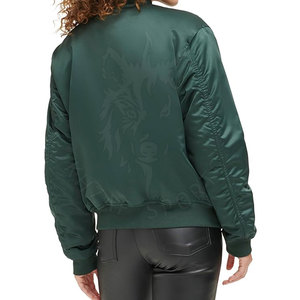 Nueva chaqueta bomber para mujer con cremallera frontal y nuevo diseño para chaqueta bomber de estilo callejero para mujer - Product Image 3