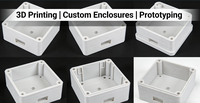 Carcasa Personalizada Impresa en 3D con ABS |   Caja de Proyectos Electrónicos SLA/SLS/FDM, Controlador de Sensor IoT, PCB |   Precisión de 0.1 mm 85C HDT |