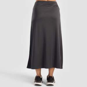 Sleek Empire <b>Waist</b> Slip <b>Skirt</b> Soft Breathable Satin and Cotton <b>with</b> Digital Print for Office Ladies in Spring Autumn Season - Product Image 3