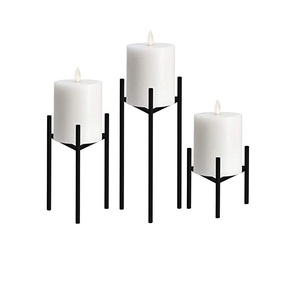 Bougeoir en métal de fer personnalisé de conception antique porte-bougie de décoration de maison et de jardin pour la maison - Product Image 4