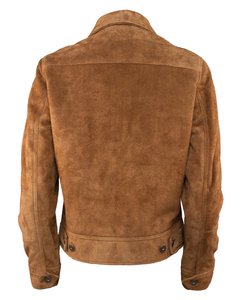Veste en cuir suédé avec doublure en polaire sherpa, personnalisable OEM, nouvelle tendance, 100% cuir de vache véritable biologique, imperméable et respirant - Product Image 5