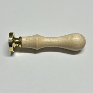 25mm Blank Round <b>Wax</b> <b>Seal</b> Stamp Maple Wood Handle Multi-Purpose <b>Wax</b> Stampter Brass Sealing <b>Wax</b> Stamps for Craft Supplies - Product Image 3