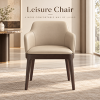 Fauteuil lounge moderne en cuir PU avec pieds en bois pour bureau, hall d'hôtel, zone de réception, sièges commerciaux
