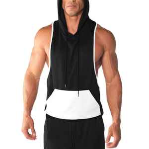 High Quality Cotton Sleeveless Tank Top for Men Summer Fitness Sportswear with Button Decoration <b>Muscle</b> <b>Vests</b> Blank Pattern - Product Image 6