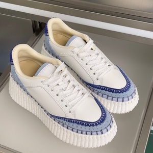 Chaussures décontractées de luxe pour femmes NAMA, brodées, à semelle épaisse, en maille légère, rehaussantes, style biscuit - Product Image 2