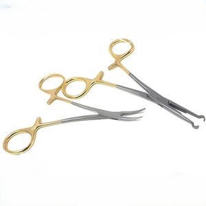 Pinces à anneau pour vasectomie 5,5 pouces, pointe droite en forme d'anneau, pince de 16,5 cm en acier inoxydable, qualité supérieure, orthopédie vétérinaire - Product Image 5