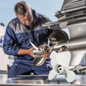 Hélice hors-bord en alliage d'aluminium RH à 3 pales 9 7/8"X9" compatible avec les moteurs Yamaha 20/25/30 HP OEM 664-45941-01-EL - Product Image 6