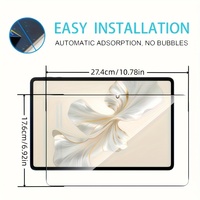 Un ensemble de 2 protections d'écran pour Honor Pad X8A avec écran de 11 pouces, dotées d'une dureté 9H résistante aux rayures et de verre trempé