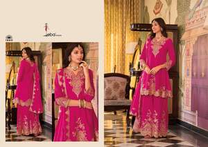 Bollywood Design Chinon avec broderie Salwar Suit Fabricant et fournisseur de Surat - Product Image 5