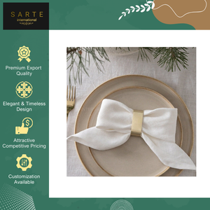 Serviettes en coton et lin réutilisables de luxe 20x20 pouces - Personnalisables, durables et écologiques pour restaurants et hôtels - Product Image 3