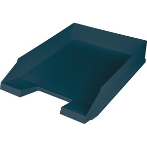 Bandeja para Documentos HELIT, Tamaño 5, Plástico Azul, DIN A4/C4, con Asa Empotrada y Campo para Etiquetas, H67 x L254 x P347 mm - Product Image 1
