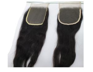 Exportadores indios venden extensiones de cabello humano virgen con cierre ondulado natural de grado Remy a precios bajos - Product Image 3
