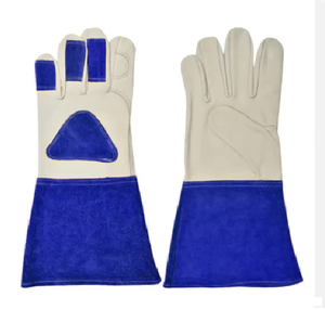 Gants de soudage tig de sécurité en peau de chèvre de haute qualité en cuir de vachette résistant à la chaleur - Product Image 1