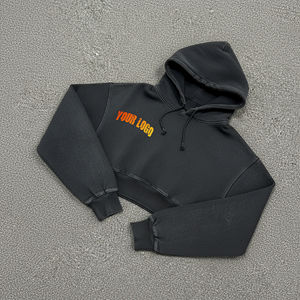 Sudadera con Capucha Estampada con Logotipo Personalizado, para Mujer, 400 g/m², 100 % Algodón, Estilo Vintage Desteñido al Sol, Lavado Ácido, Sudadera Informal - Product Image 6