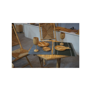 Bol en bambou écologique pour servir la salade et les fruits Bol en bambou naturel fait à la main Léger et durable Idéal pour un usage domestique - Product Image 2