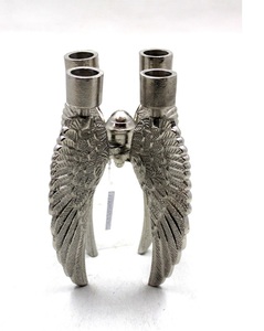 Wholesale <b>Bulk</b> Aluminum <b>Candle</b> Stand W/4 <b>Candle</b> Rough Nickel New Style For Christmas Decorative <b>Candle</b> Stand For Wedding Decor - Product Image 3