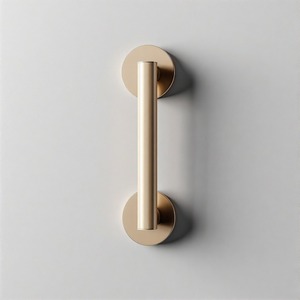 Ivorylock มือจับประตูหรูหราหรูหราย้อนยุคมือจับประตูทองเหลืองโบราณที่มีการแกะสลักดอกไม้หรูหราสำหรับตกแต่งบ้านคลาสสิก - Product Image 3